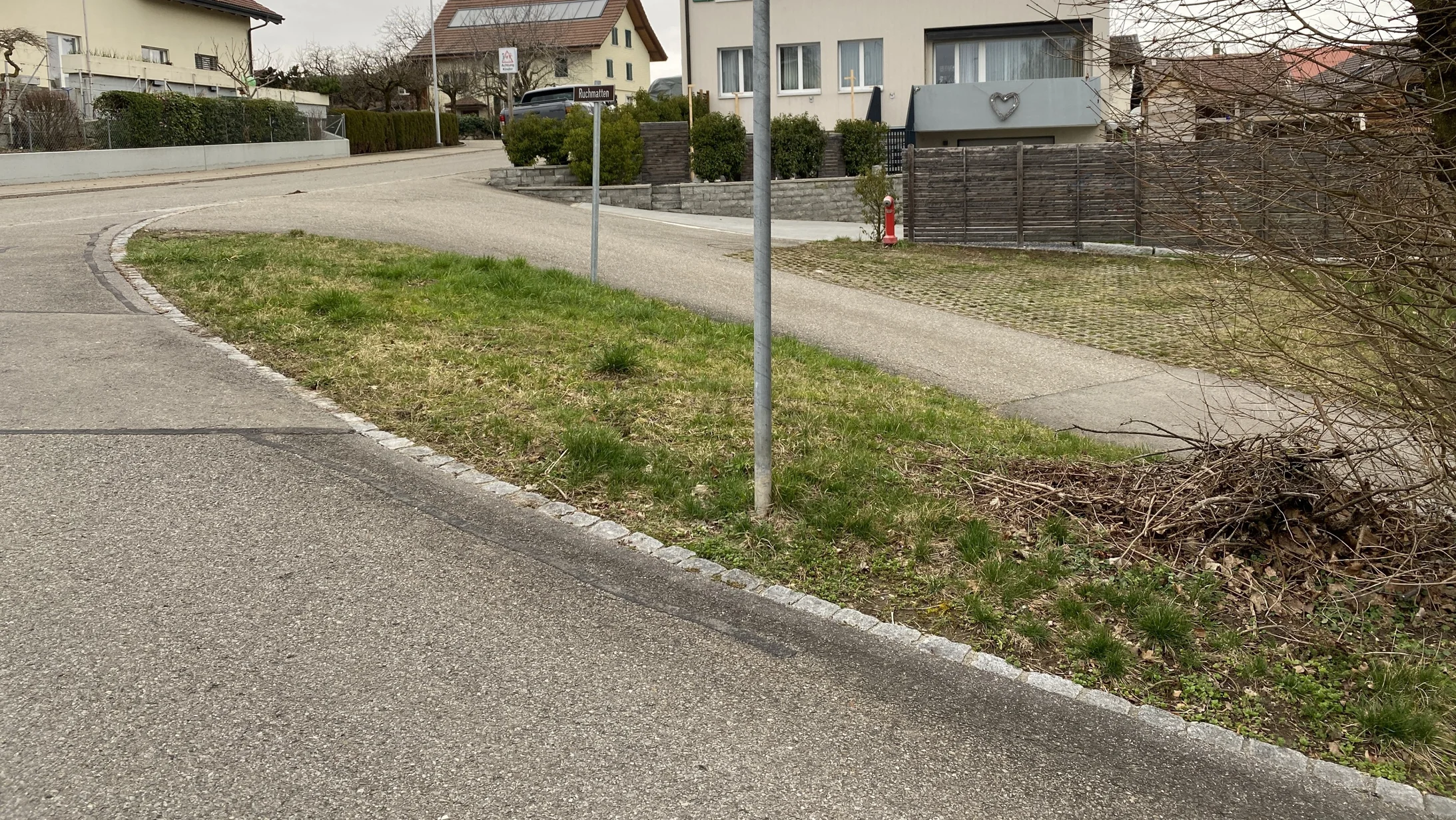 Haldenäcker in Kallern im Februar 2024