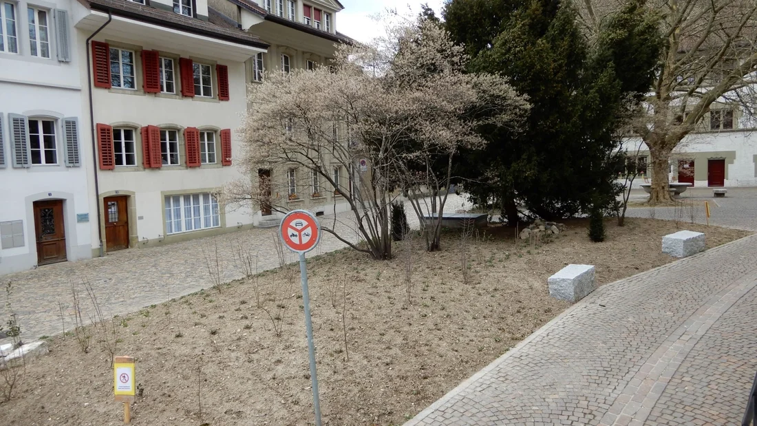 Chorplatz in Zofingen im April 2021