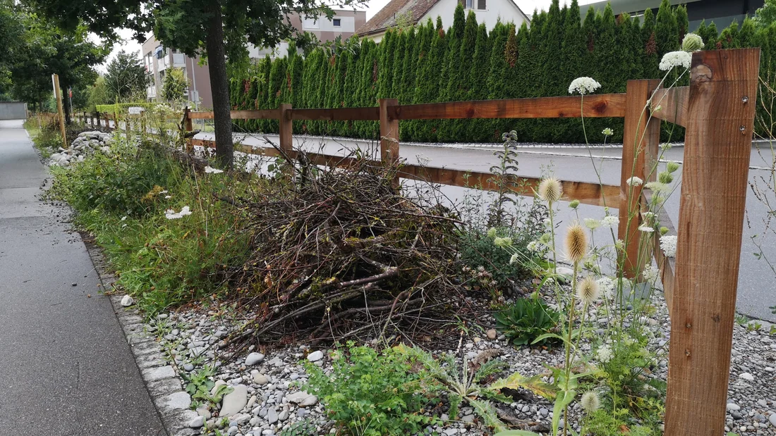 Aufwertung am Chrüzweg im Herbst 2024 in Staufen.